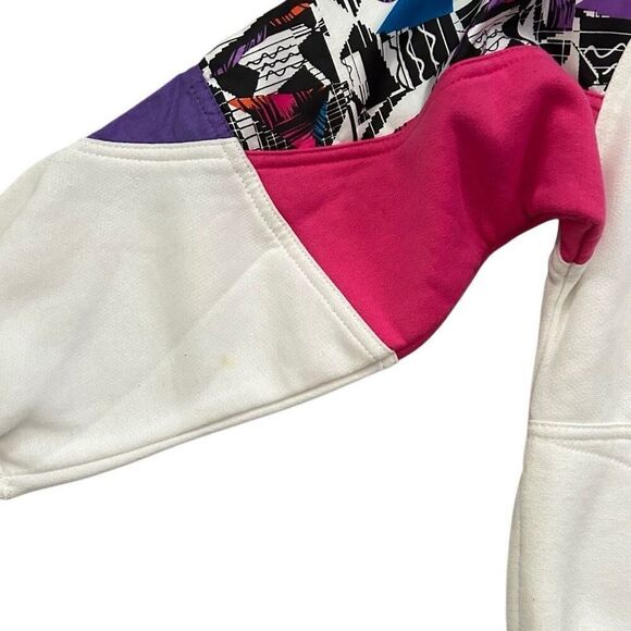 Vintage 90’s Pullover LAVON Cheerful Corp Abstract Funky 1/2 Zip Women’s Large - Picture 6 of 6